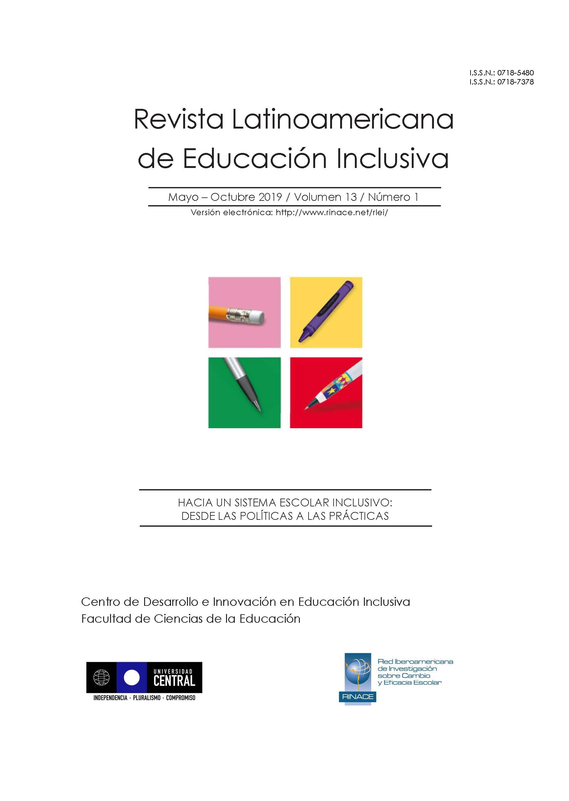 					View Vol. 13 No. 1 (2019): Hacia un Sistema Escolar Inclusivo: Desde las Políticas a las Prácticas
				